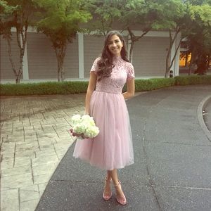 Asos CHI CHI London pink tulle dress